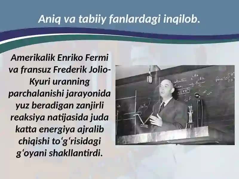 1918 – 1939-Yillarda ilmiy-texnik taraqqiyotning jadallashuvi, ilm-fandagi yutuqlar 2