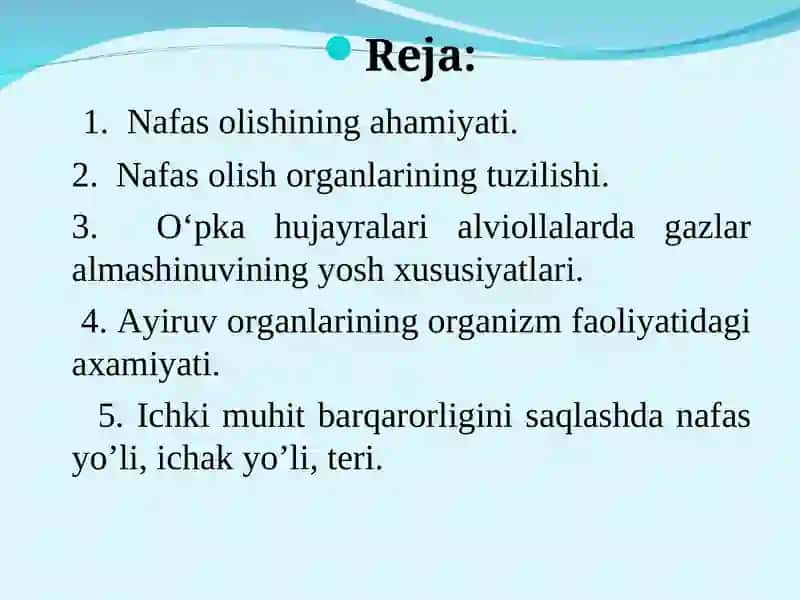 Ayiruvva nafastizimlariningyosh xususiyatlari va gigienasi 2