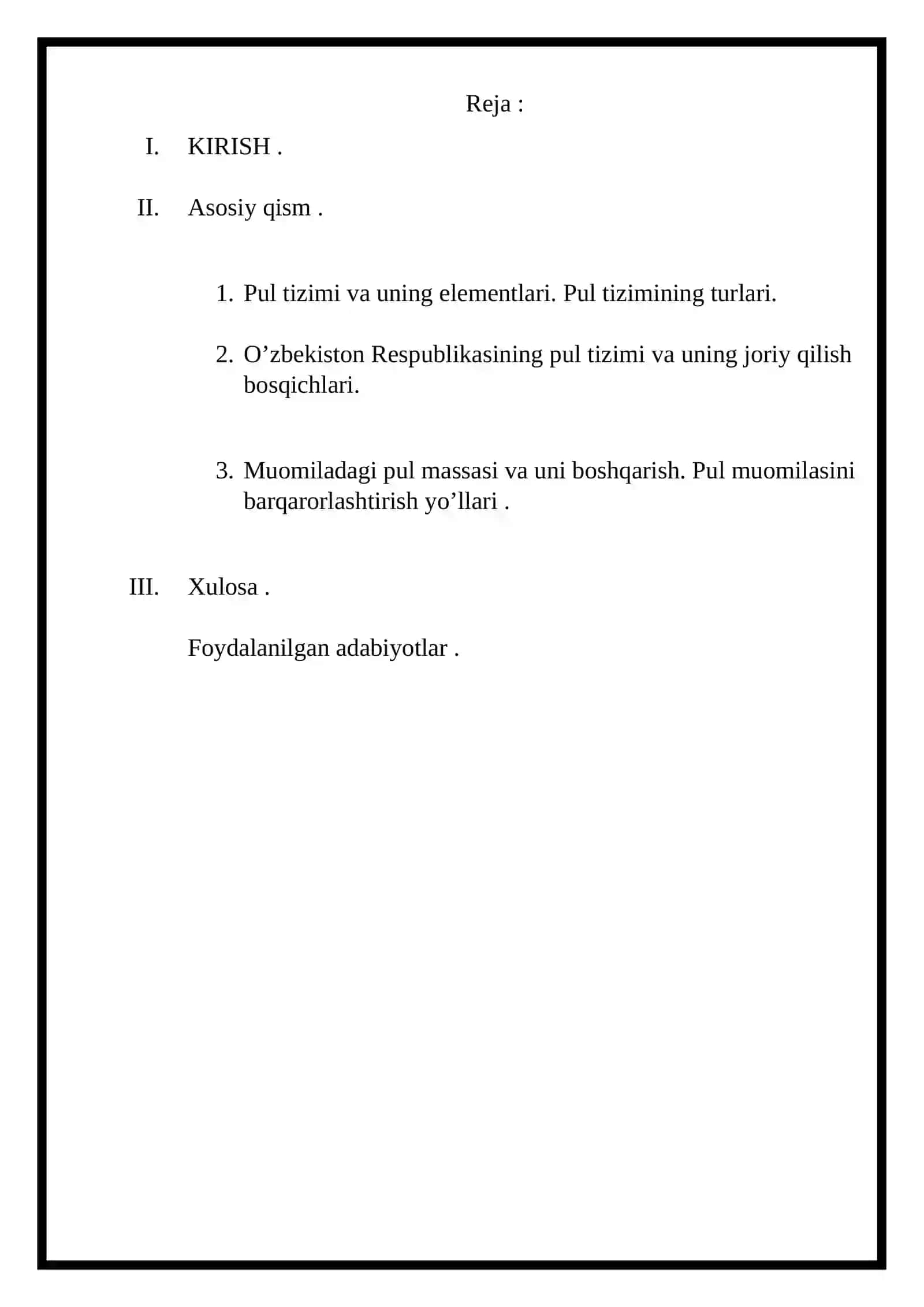 Pul tizimi evolyutsiyasi va uning turlari 2