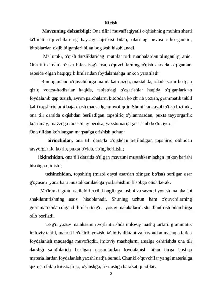 Yozma ishlardagi xatolar va ularni bartaraf etish 2
