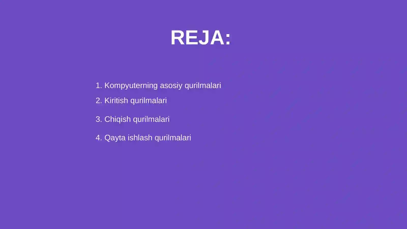 Kompyuterning asosiy va qoʻshimcha qurilmalari 2