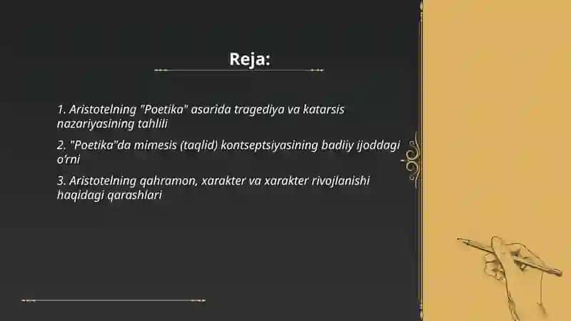 Fitratning "Adabiyot qoidalari", " Aruz haqida" asarlarni o'rganish 2