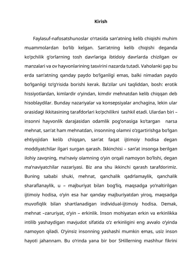 San’atning estetik mohiyati 2