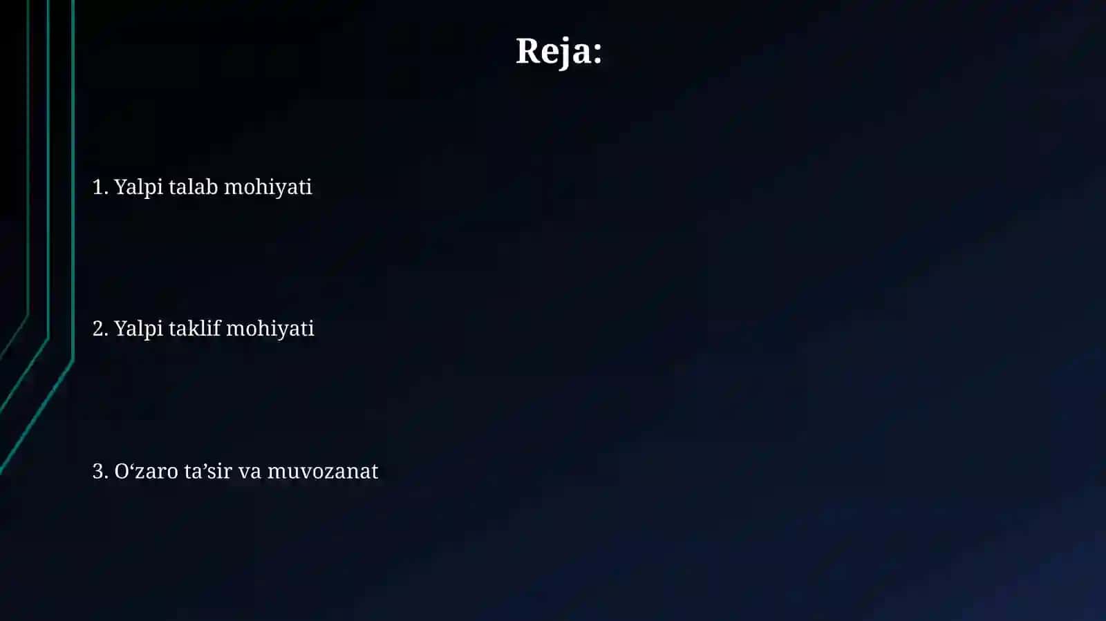 Milliy iqtisodiyotda makroiqtisodiy muvozanatni ta’minlashda yalpi talab va yalpi taklifning o‘zarota’siri 2