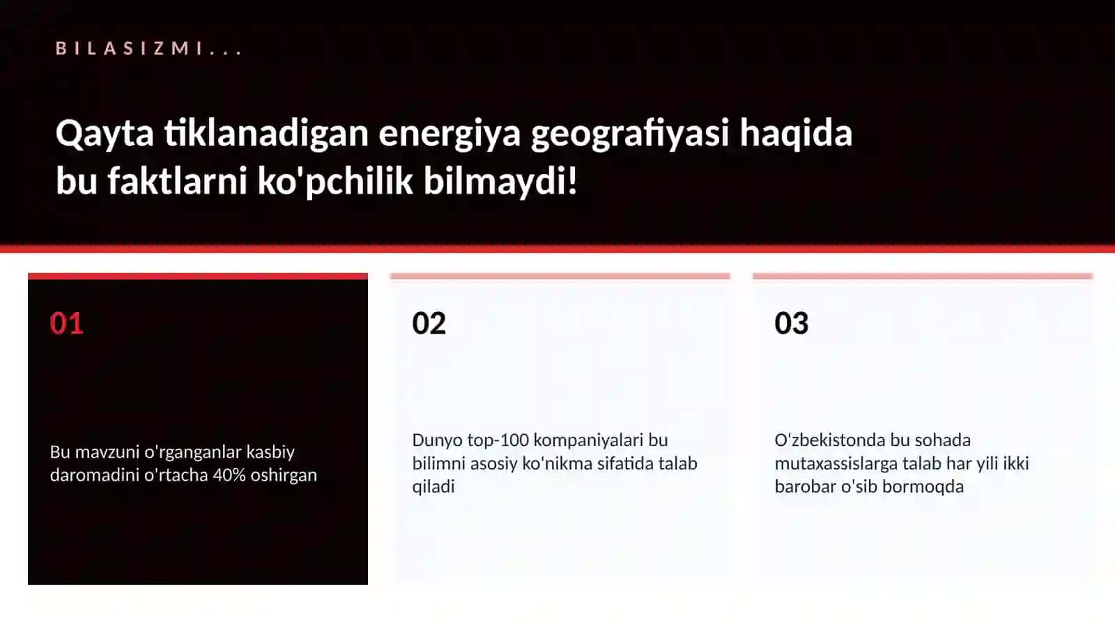 Qayta tiklanadigan energiya geografiyasi 2