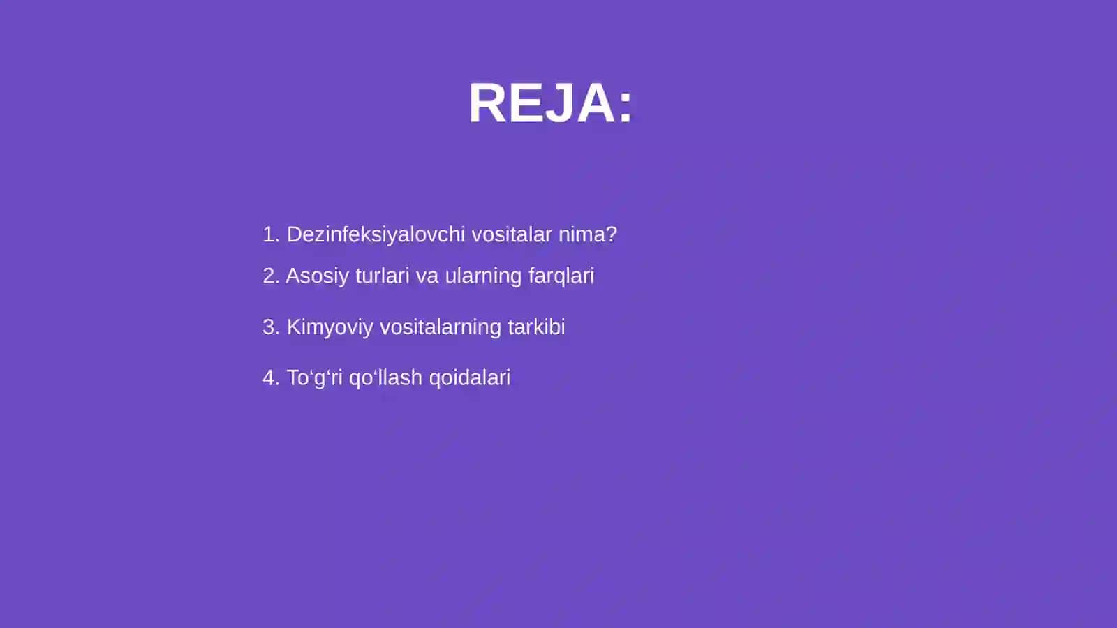 Dezinfeksiyalovchi vositalar 2