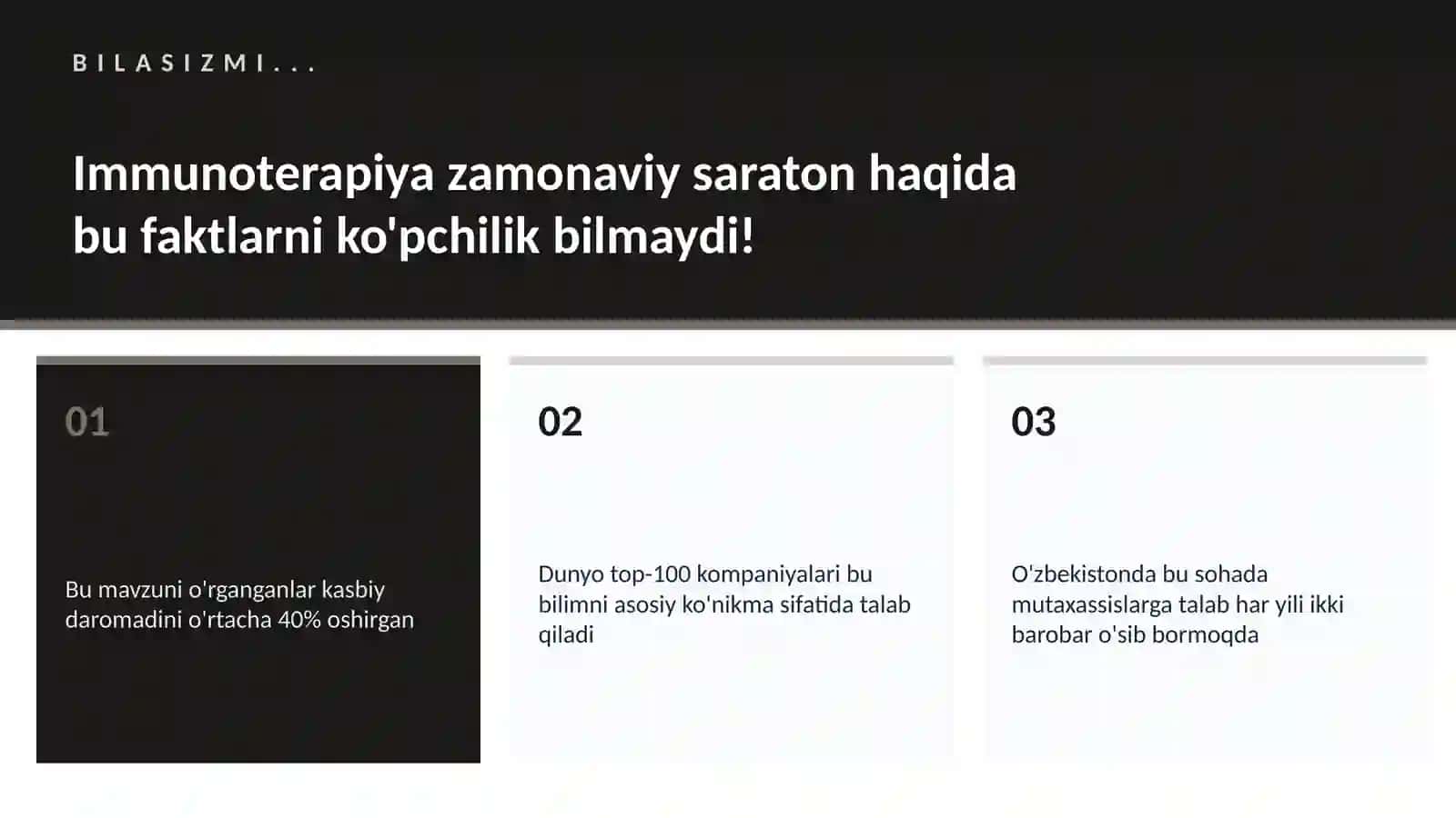 Immunoterapiya zamonaviy saraton 2