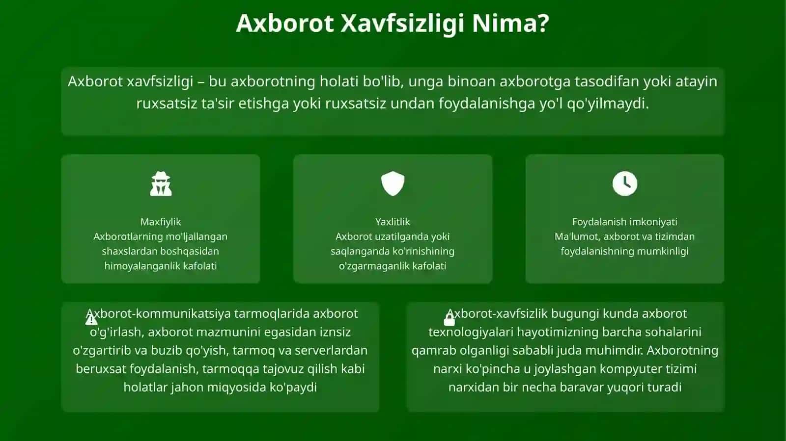 Kompyuter tarmoqlarida axborotlarni himoyalash 2