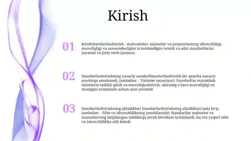 Standartlashtrishning Nazariy Asoslari 2