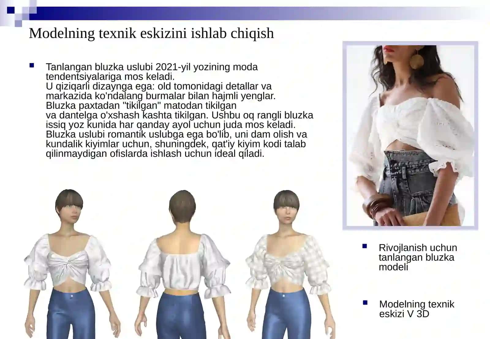 Bluzka uslubi 2