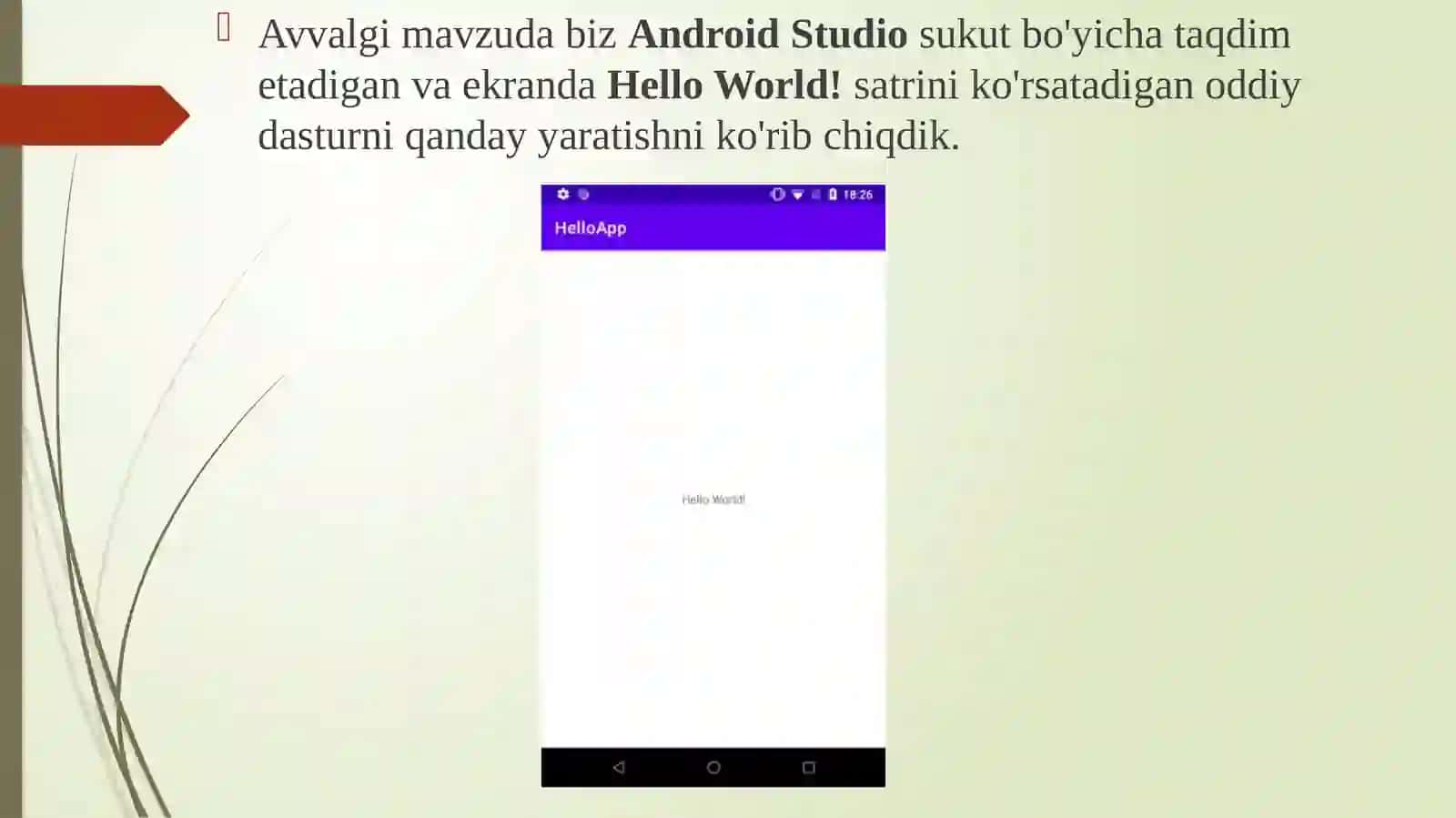 Grafik interfeysni yaratish 2