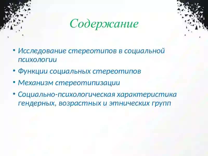 СТЕРЕОТИПЫИ ИХ ВИДЫ 2
