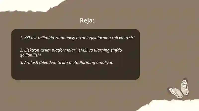 XXI asr ta'limida zamonaviy texnologiyalarning qo'llanilishi va pedagogik innovatsiyalar 2