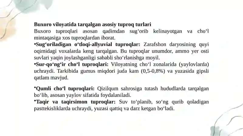 Buxorodatarqalgantuproqlarvadegradatsiyaturlari 2