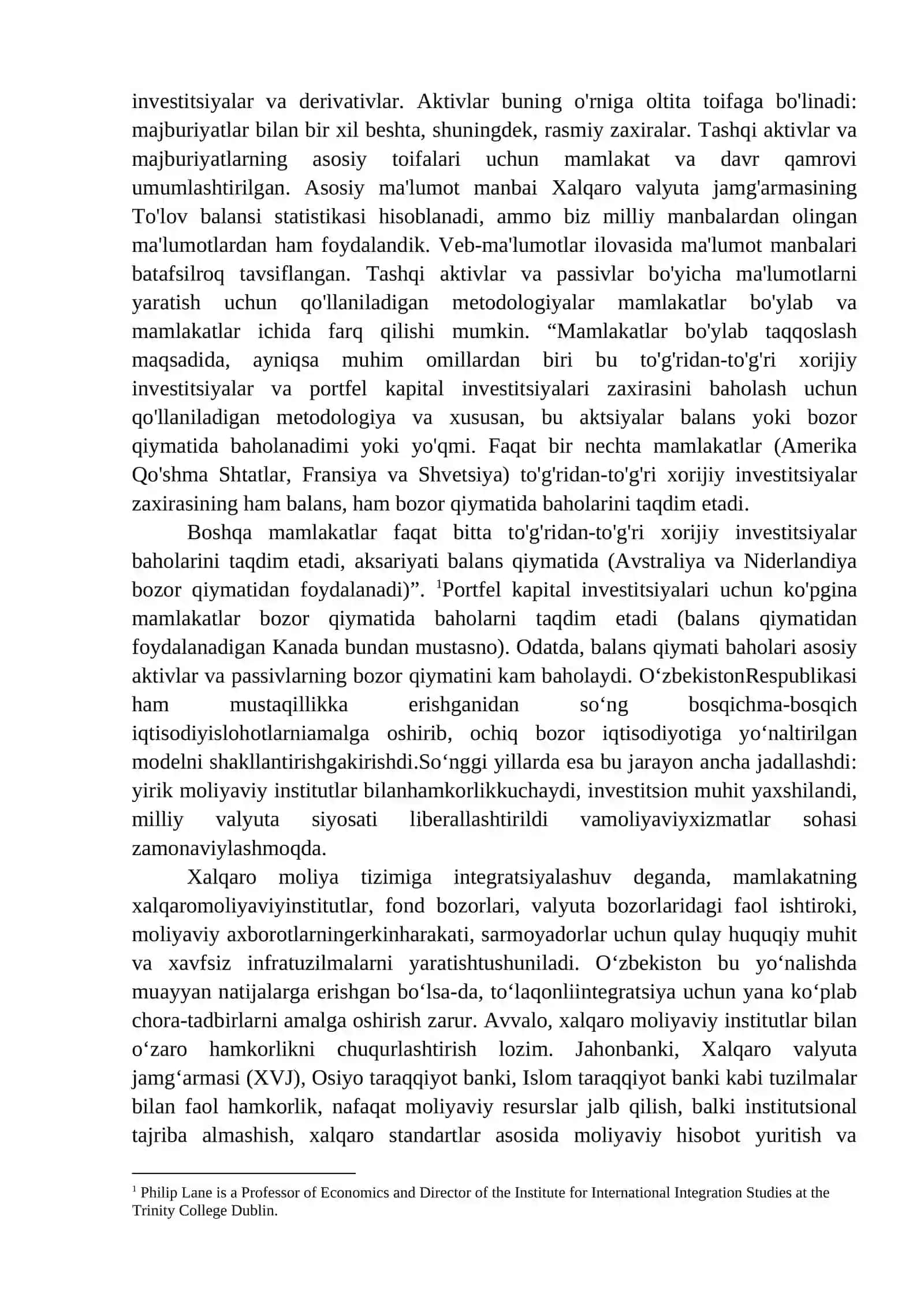 XALQARO MOLIYA-KREDIT TIZIMI INTEGRATSIYASI VA ILG‘OR TAJRIBALARNI MILLIY AMALIYOTGA TATBIQ ETISH 2