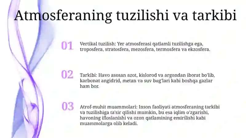 Atmosferaning Tuzilishi VaUningMuammolari 2