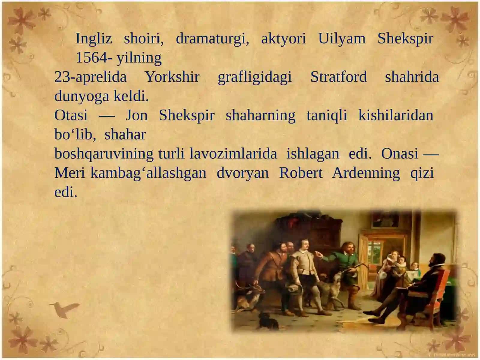 UILYAM SHЕKSPIR (1564—1616) 2