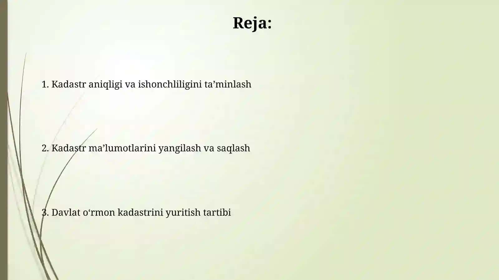 Davlat oʻrmon kadastrini yuritish 2