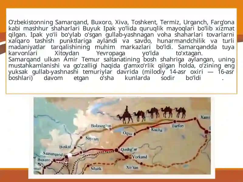 Buyuk Ipak yo'li va Samarqand 2