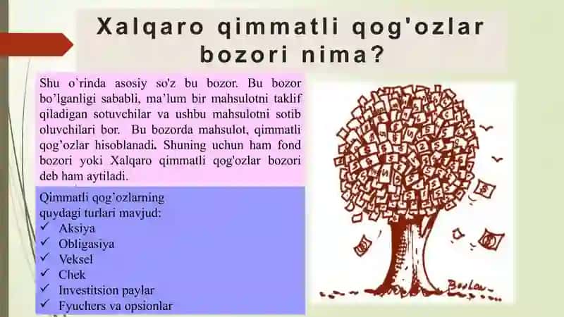Qimmatli qog‘ozlar bozorining shakllari 2
