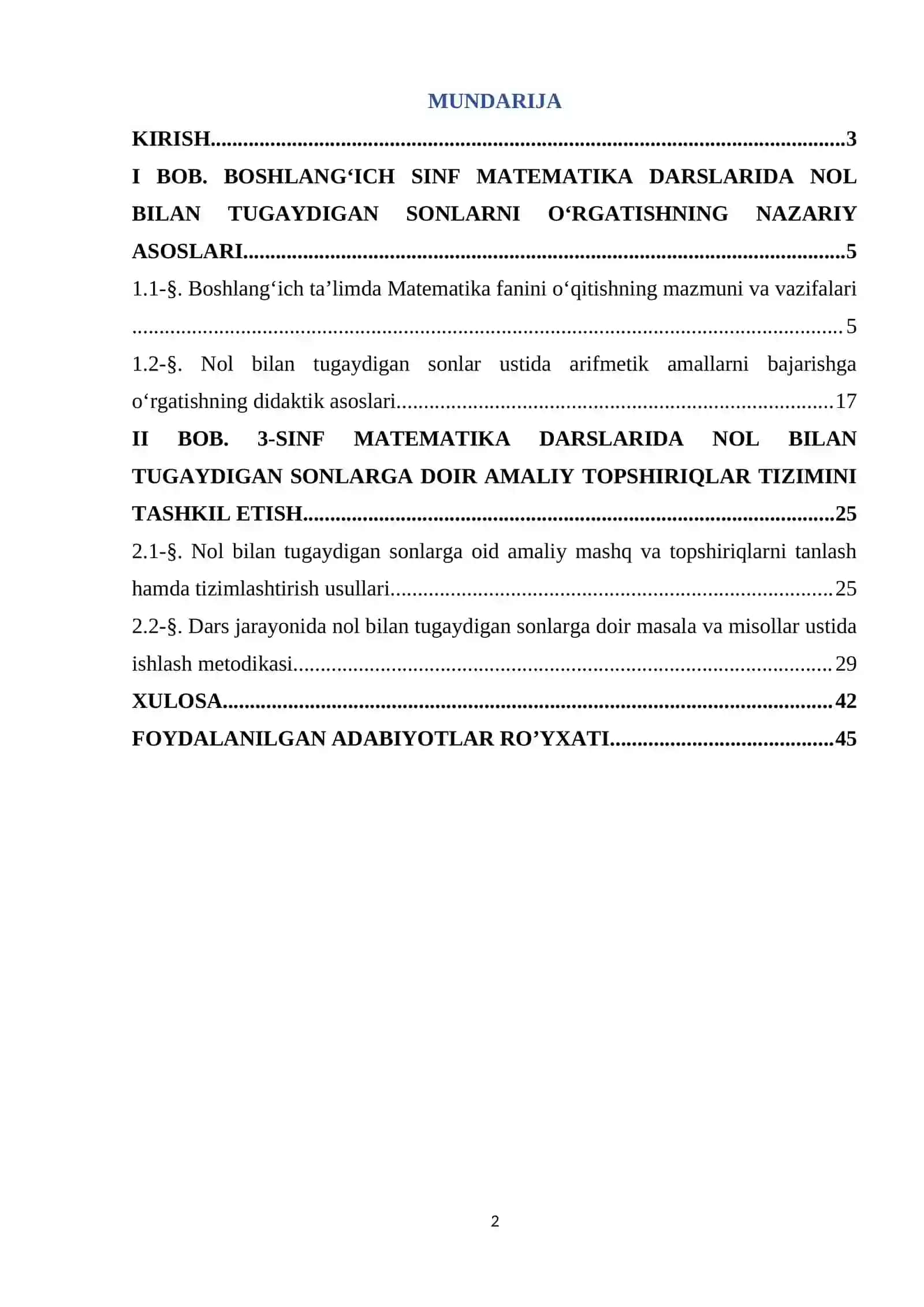 3-sinf matematika darslarida nol bilan tugaydigan sonlarga doir amaliy topshiriqlar ustida ishlashga o’rgatish 2