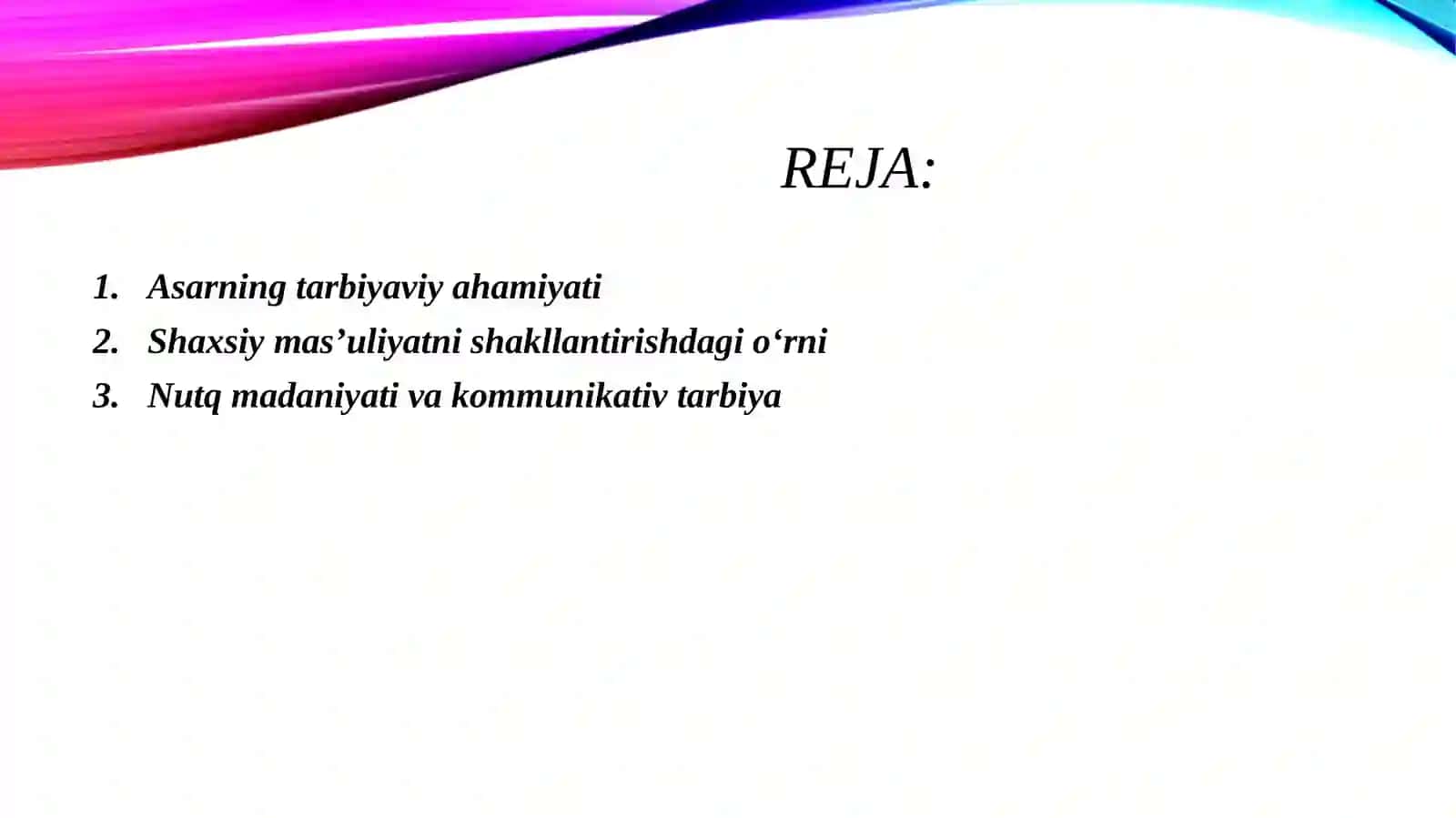 Muhammad Sodiq Qoshg‘ariy. Odob as-solihin" asarining tarbiyaviy ahamiyati" 2
