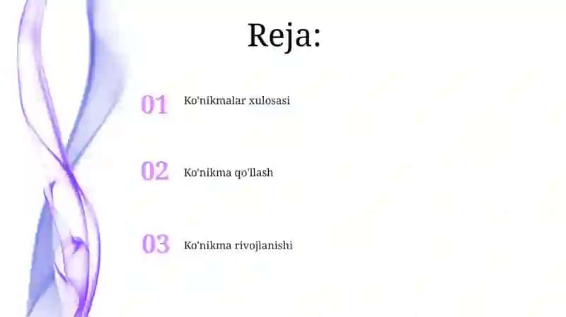Ko'nikmalar Umumiy Ko'rinishi 2