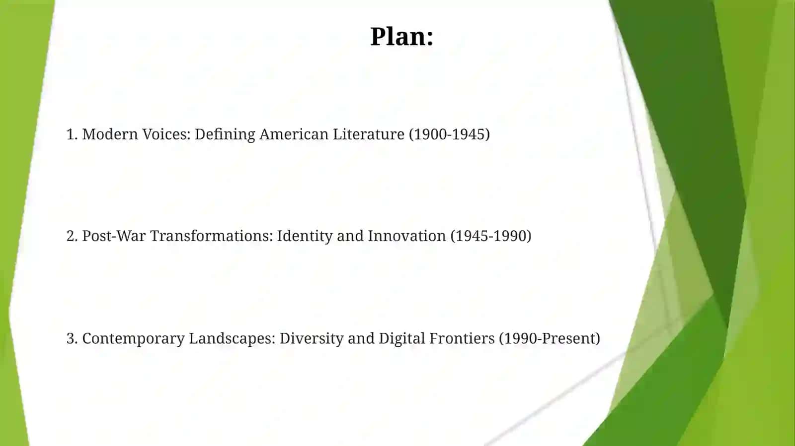 Americal literature in the 20th-21st centuries 2