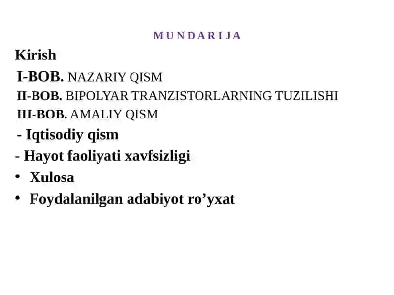Bipolyar Tranzistorlarni Tadqiq etish Laboratoriyasi Standi 2