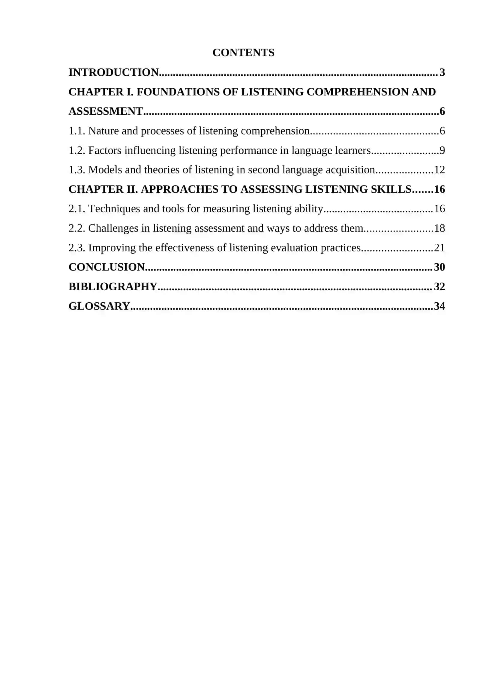 Course Paper: Evaluating Listening Skills in Language Learners 2