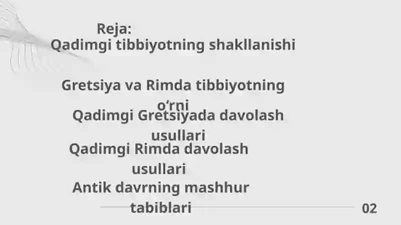 Rim va Gretsiyada davolashning qadimiy usullari. Antik davr tabiblari 2