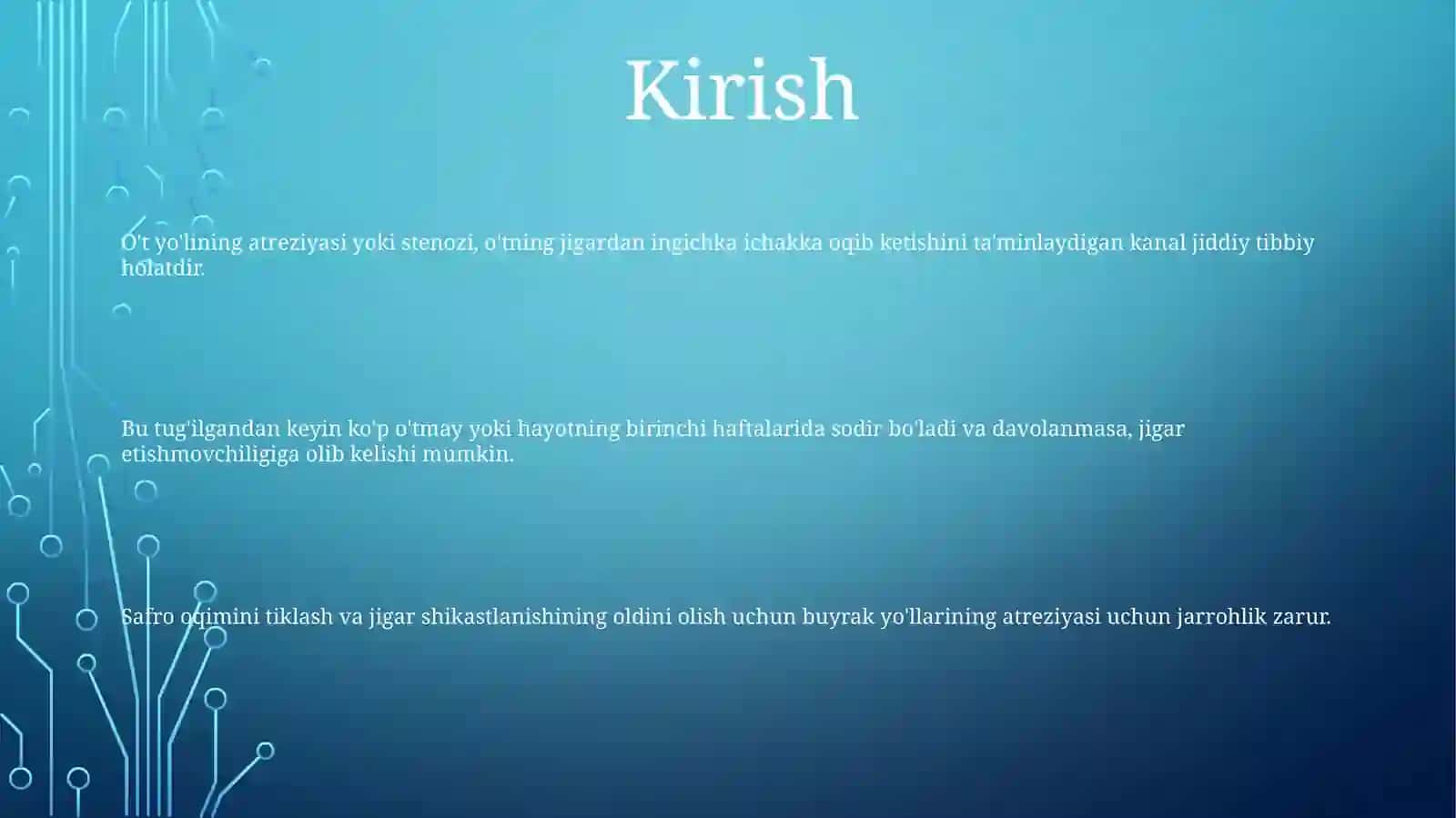 Òt Chiqarish YòllariningAtreziyalaridaOperatsiyalar 2