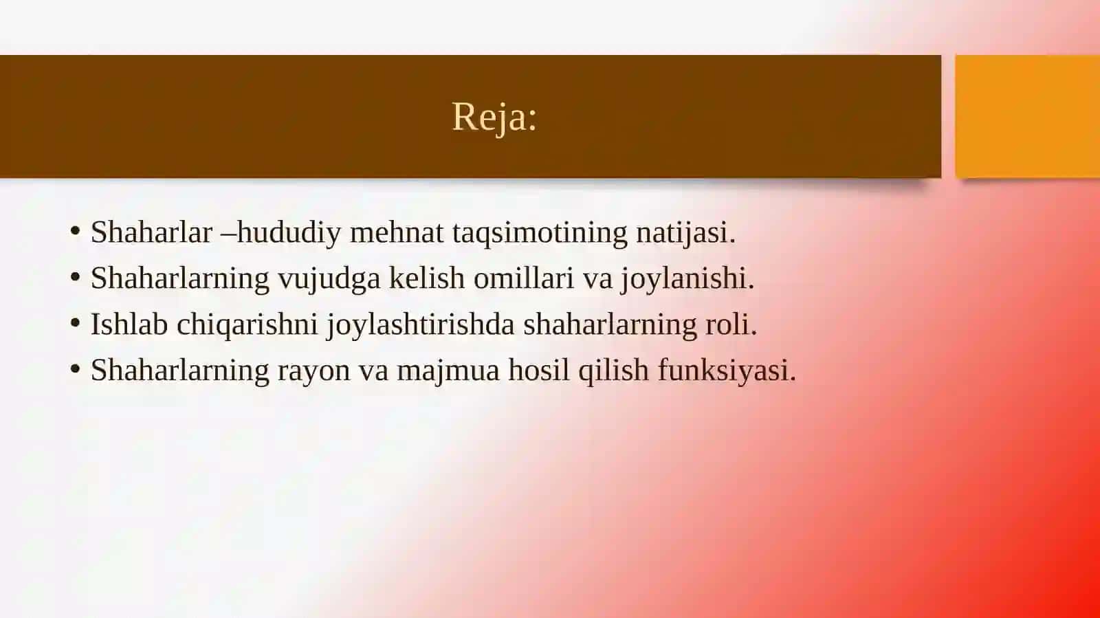 Shaharlar-hududiymehnattaqsimotining natijasi 2