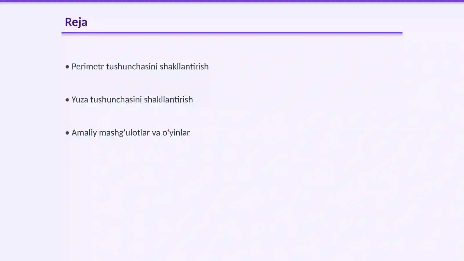 Perimetr va Yuza Tushunchalari 2