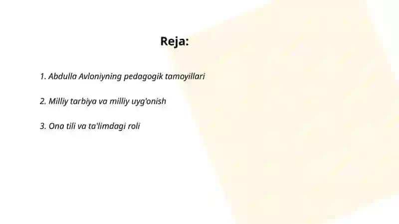 Abdulla Avloniyning pedagogik tamoyillari 2