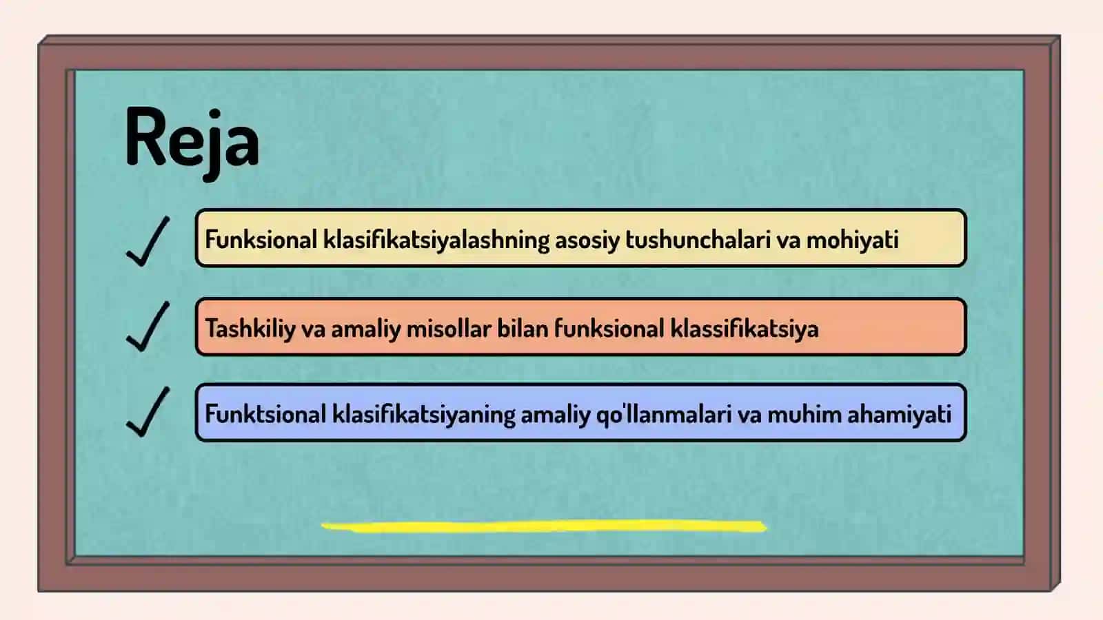 Funksional klasifikatsiyalash 2
