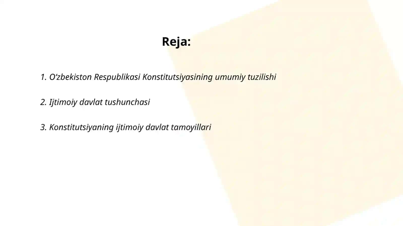 O‘zbekiston Respublikasi Konstitutsiyasi 2