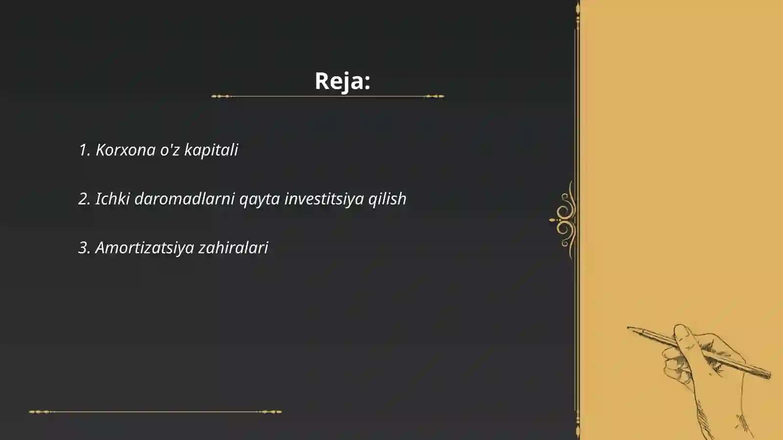 Korxona o'z kapitali 2