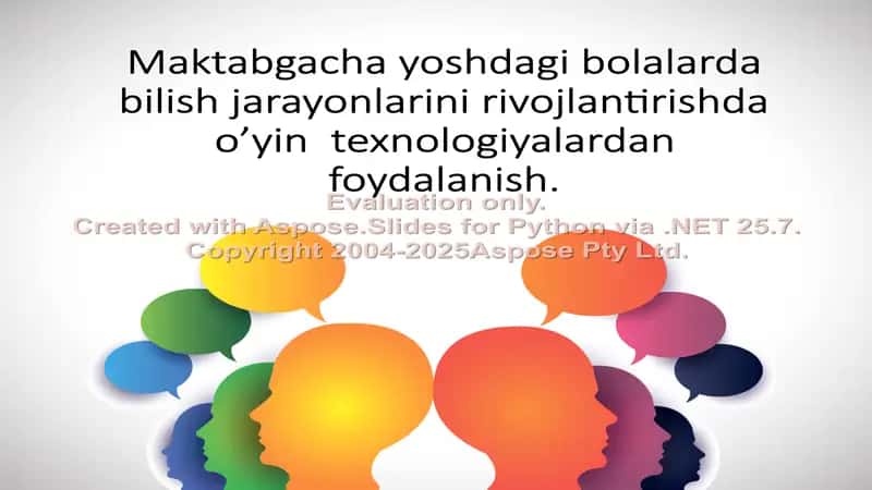 Maktabgacha yoshdagi bolalarda bilish jarayonlarini rivojlantirishda 2