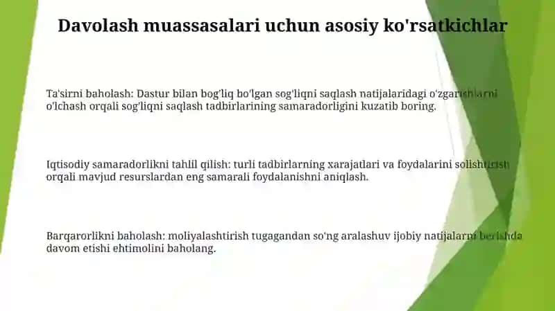 Davolash Profilaktika Muassasalarining Asosiy Ko'Rsatkichlari Va Ularni Taxlil Etish Usullari 2