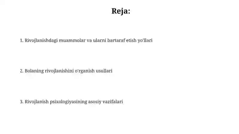 Yosh davrlar psixologiyasi vazifalari 2