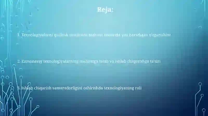 Zamonaviy texnologiyalar va mehnat bozori 2