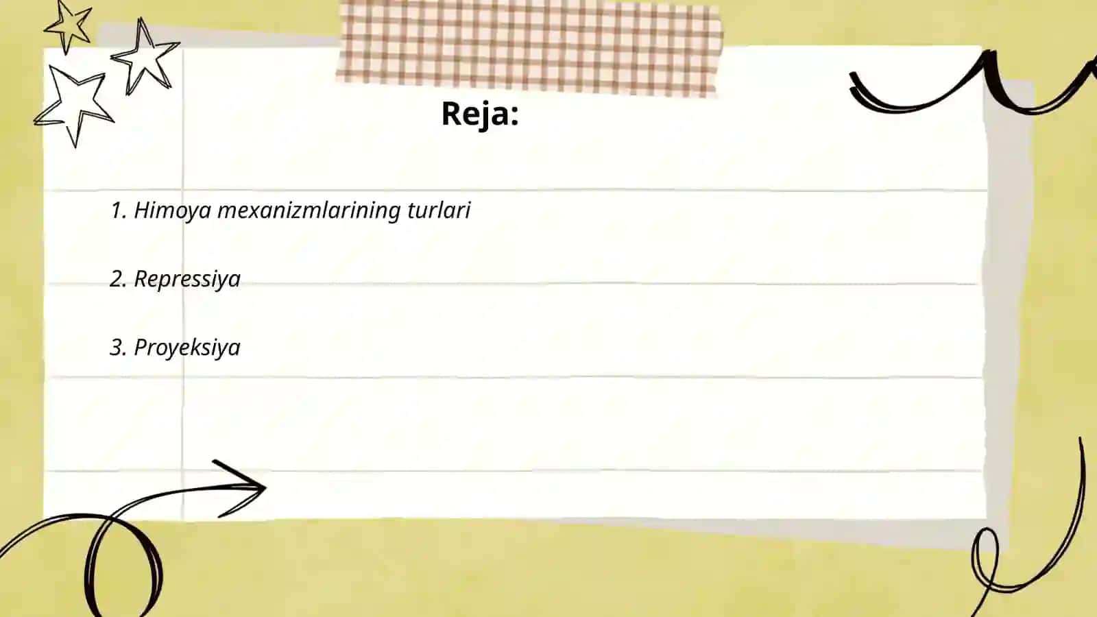Shahsning psihologik himoya mexanizmi 2