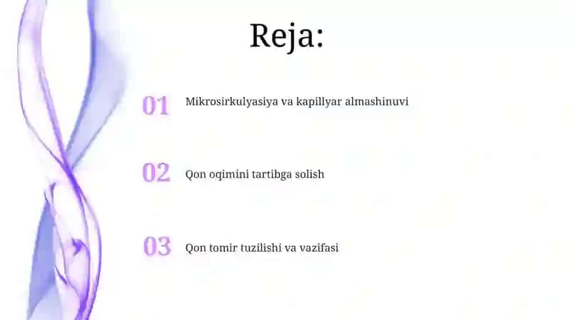 Qon tomirlar fiziologiyasi 2