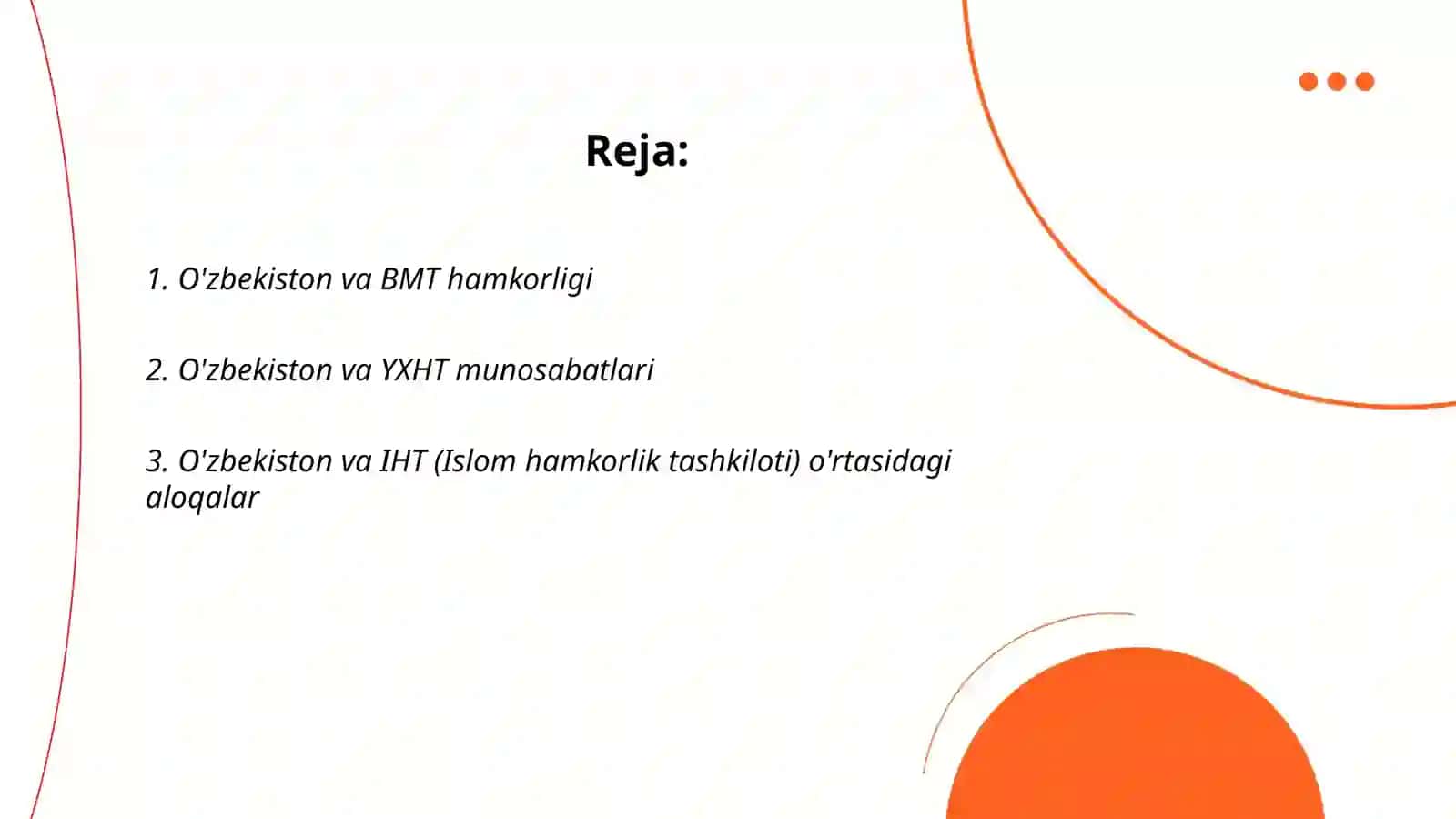 O'zbekistonning xalqaro tashkilotlar bilan hamkorligi 2