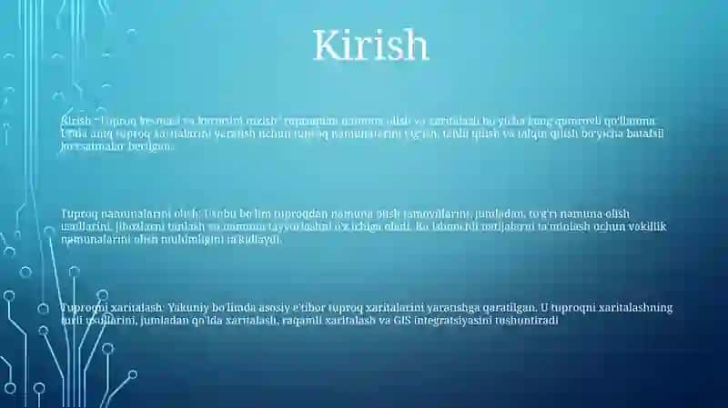 Tuproq Kesmasi Va Kartasini Tuzish 2