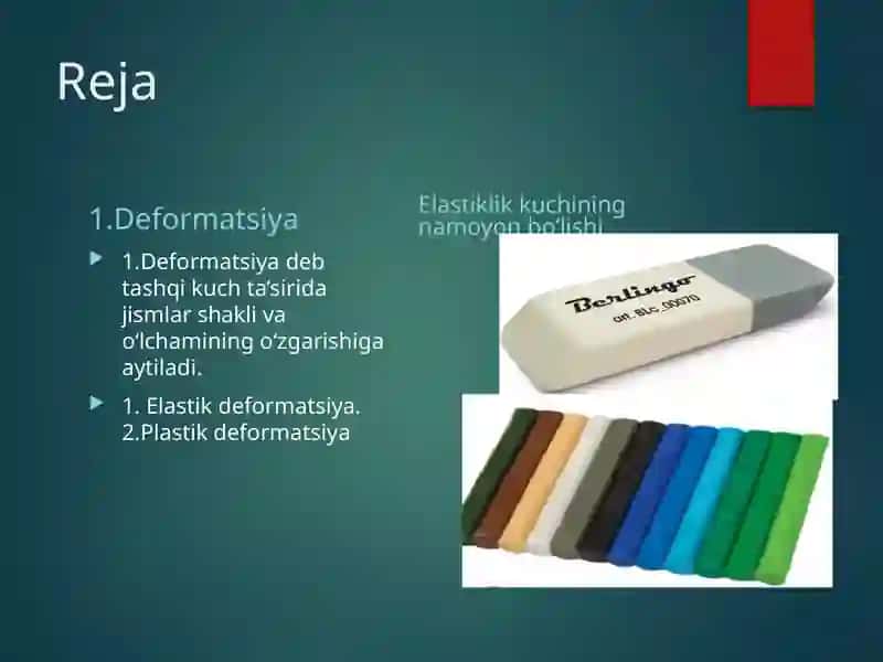 Elastiklik kuchi prezentatsiya 2