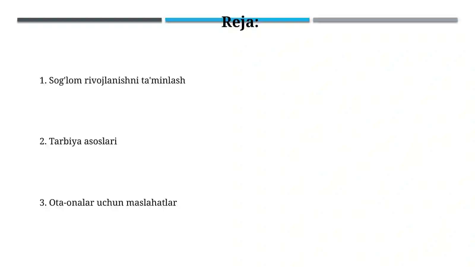 Bollarni tarbiya qilish 2