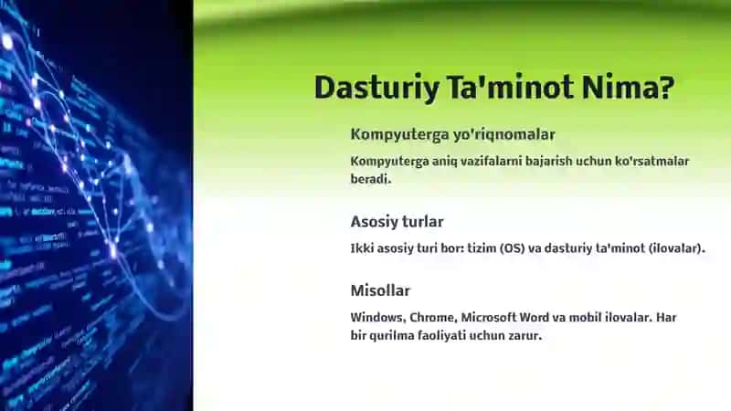 Dasturiy Ta'minot va Dasturiy Ta'minot Injeneringi 2
