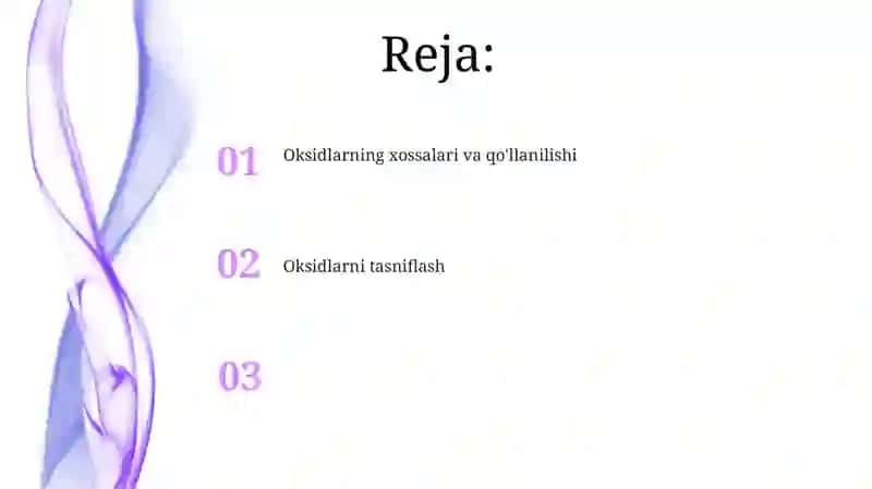 Oksidlar va uning sinflarga boʻlinishi 2